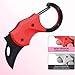 INGONEON 【2025 Updated Version】 Mini Box Cutter with Safety Lock, Self-Defense Keychain Box Cutter, 1.34-Inch Blade, Compact Folding EDC Tool for Everyday Carry (Red)