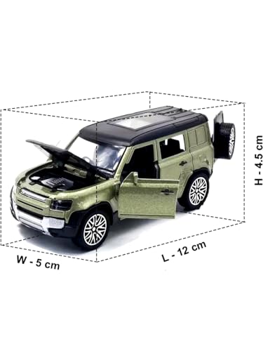 Image of Diecast Metal Defender SUV Toy Car, 1:32 Scale Alloy Model, Openable Doors, Pull Back Action, Kids Gift & Collectible