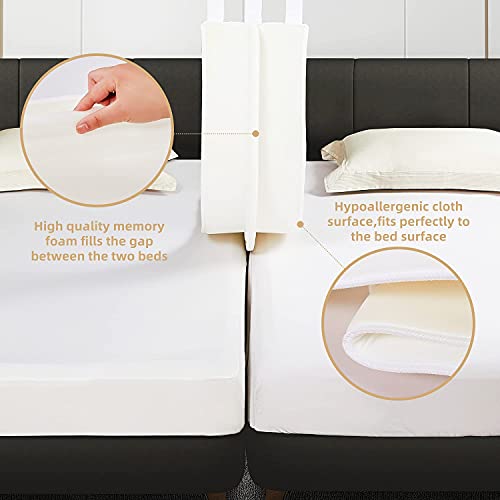 VINILITE Liebesbrücke für Matratzen 200x30cm Bettbrücke mit 6 Buckles Fixiert Spanngurten Matratzenverbinder Bettritzenfüller Ritzenfüller für Familien & Paare - Image 3