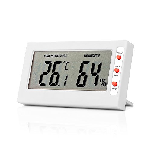 Estación meteorológica Senweit mini, digital, operada a pilas, con medidas de temperatura y humedad, para el hogar Cover