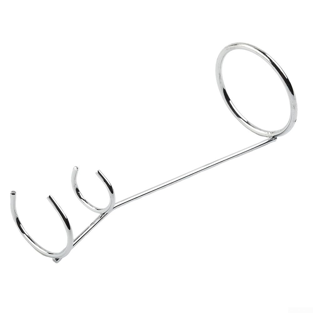 Stainless Steel Electric Milk Frother Stand Holder Kitchen Tool Egg Beater Bracket Rack for Coffee Latte Cappuccino Foam Maker Silver 16.3x6x4.8cm