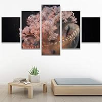 SIGNWIN 5 Panel Canvas Wall Art Light Float for Home Decorations Ready to Hang - 60