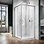 ELEGANT Corner Shower Enclosure For Bathroom 36 in.D x 36 in. W x 72 in. H, Double Sliding Shower Door with 1/4 in. Clear Glass, Brushed Nickel (Shower Base Not Included)
