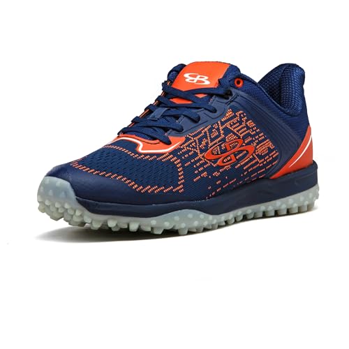 Boombah Viper Pureknit Men's Turf - Status - Navy/Orange - Size 10.5