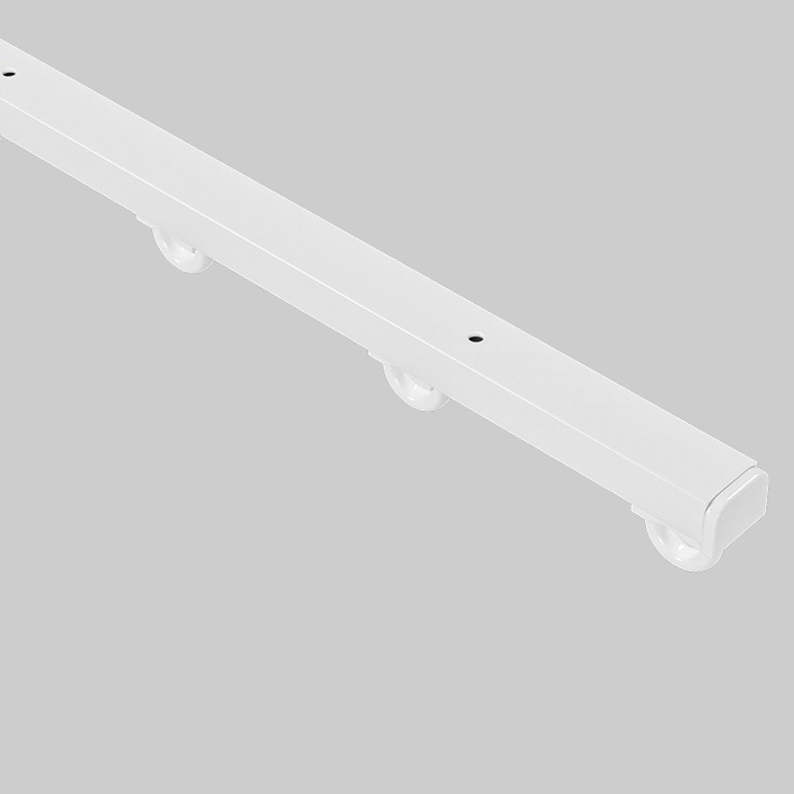 Tenda separa ambienti，Binario tenda soffitto scorrevole，Binario tenda soffitto,Ambito di applicazione: adatto per soggiorni, bagni, camere da letto, soffitti, vetrate, camper (Color : White, Size :