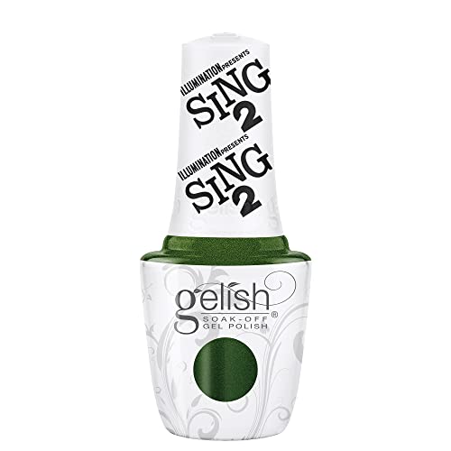 Gelish Holiday Sing 2 Collection (Miss Crawly Chic) Green Gel Nail Polish, Green Nail Colors, Gel Nail Colors, 0.5 ounce