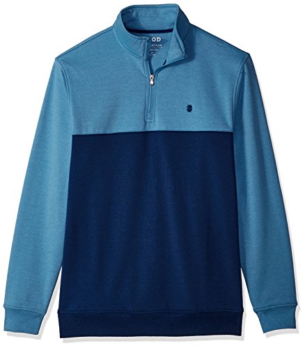 IZOD Men's Big and Tall Advantage Performance Colorblock Crewneck Fleece Sweatshirt