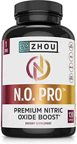 Zhou Nitric Oxide with L Arginine, Citrulline Malate, AAKG and Beet Root