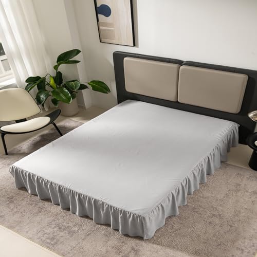 Image of Bed Skirt Full Size 16 Inch Drop Ruffled Bed Skirt with Split Corners