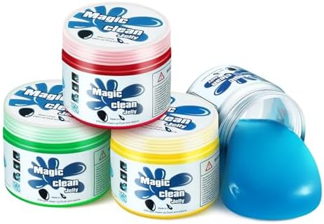 DNA MOTORING 4 Pack Car Cleaning Gels Auto Detailing Tools Cleaning Putty Car Interior Cleaner, Car Jelly Cleaner, Keyboard Cleaner, Car Cleaning Supplies Car Gifts for Men Women, TOOLS-00150 DNA MOTORING 4 Pack Car Cleaning Gels Auto Detailing Tools Cleaning Putty Car Interior Cleaner, Car Jelly Cleaner, Keyboard Cleaner, Car Cleaning Supplies Car Gifts for Men Women, TOOLS-00150