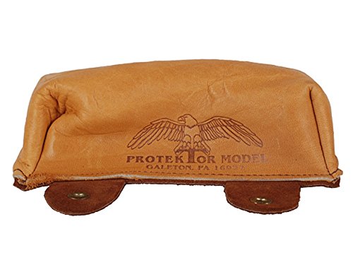 Protektor Sausage Front Shooting Rest Bag Leather Tan Unfilled