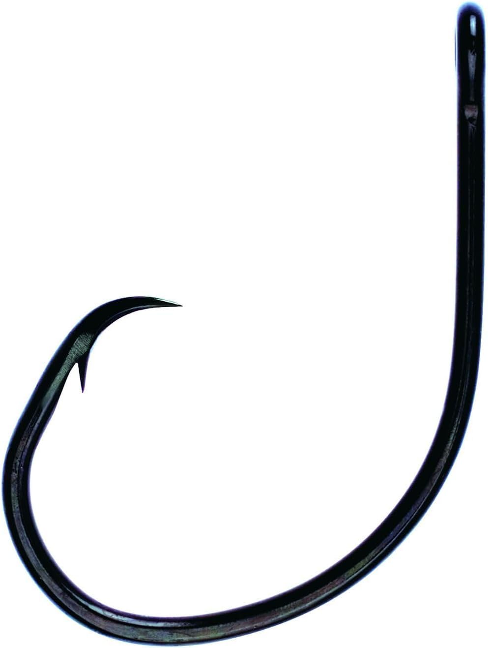 Eagle Claw L2004 Platinum Black Finish, Non-Offset Tournament Hooks, Sizes 5/0 to 10/0 in 50 and 100 Packs