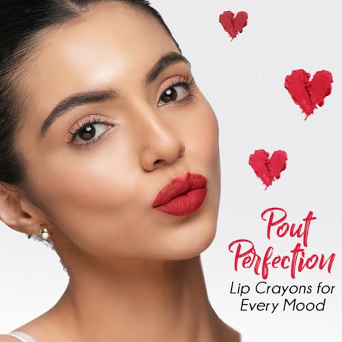 Image of INSIGHT Long Lasting Lip Crayon - All-Day Comfort | Matte Finish | Waterproof | Non-Transfer | Non-Sticky | Enriched with Vitamin E & Kojic Acid | Sharpenable Tip | Full Coverage | Lightweight Lipstick (Toasted Mauve) - 7g