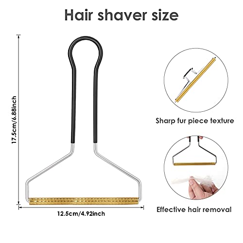 Molain Haustierhaarentferner, Katzen- und Hundehaarentferner, Tierhaarentferner für Möbel (Schwarz)