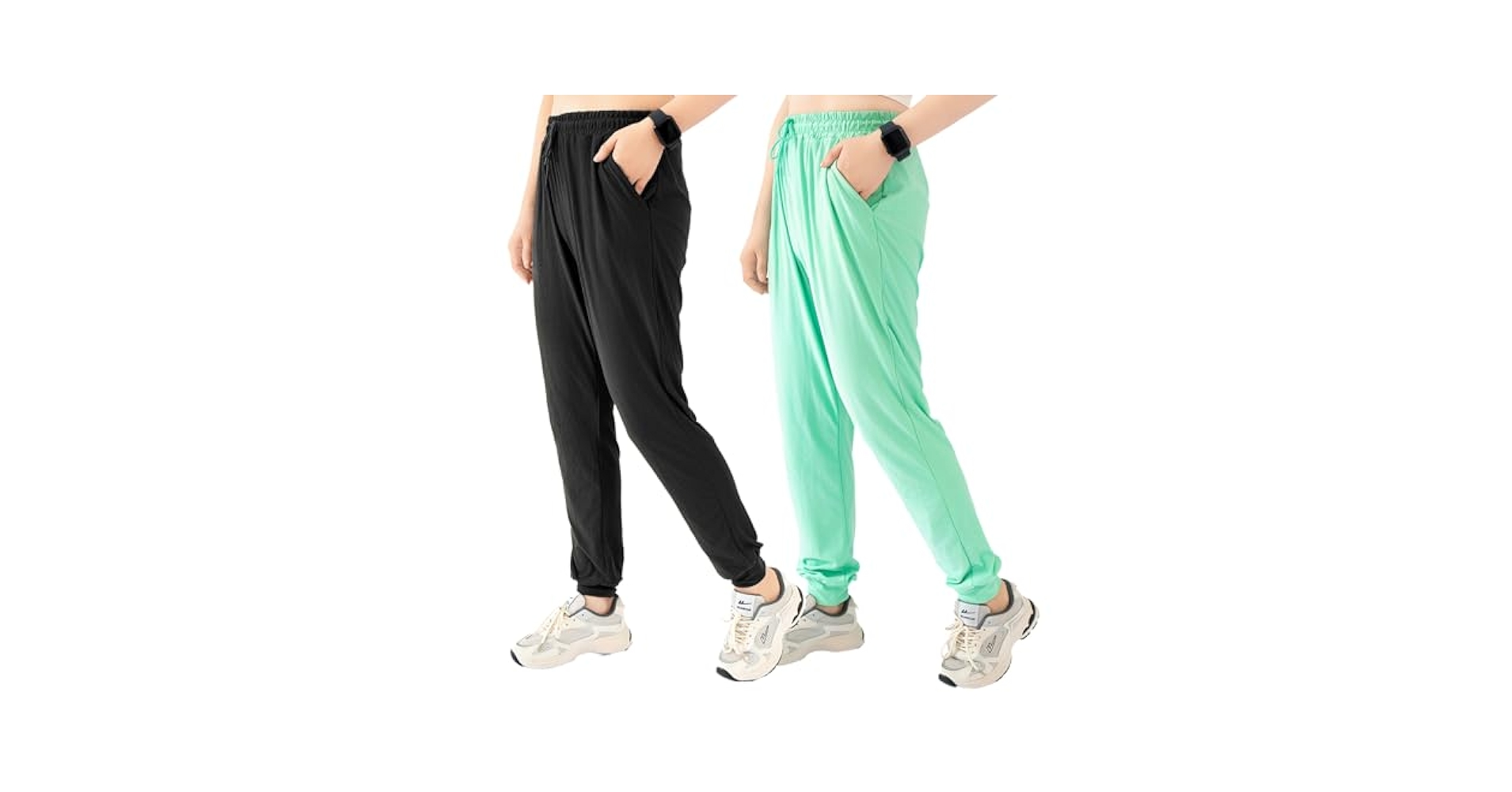 Amazon.com: TRIUNION 2 Pack Womens Jogger Pants with Pockets