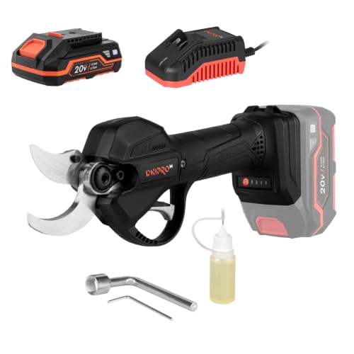 Dnipro‑M Tijeras de Podar Inalámbricas 20V. 4 Etapas de corte hasta 40mm, Motor Sin Escobillas, Cuchillas de Acero al Carbono SK5, Incluye Batería 2Ah y Cargador. DPS‑200BC ULTRA