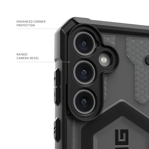 Image of URBAN ARMOR GEAR UAG Designed for Samsung Galaxy S24 Plus Case 6.7 inch Pathfinder Clear Ash, Rugged Military Drop-Proof Impact Resistant Non-Slip Transparent Protective Cover