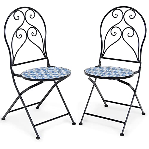 Giantex Mosaic Folding Bistro Chair