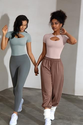 "Luxury Cutout Crop Top for Women - Athletic Gym Tee" - Image 6