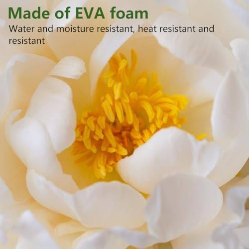 Seerosen Künstlich 20 Stück,Teichpflanzen Miniteich,Schwimmende Blumen,Wasserlilie Pflanzen,schwimmpflanzen miniteich,Künstliche Blumen White Lotus,Schwimmende Teichdeko für Gartenterrasse Dekoration
