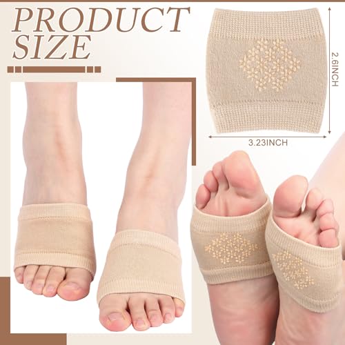 12 Pairs Women's Open Toe Topper Socks for Mules Non Slip Sandal Liner Socks No Show Toe Covers with Sponge Cushion2