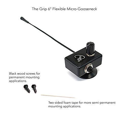 Myers Pickups Octave Monochord Microphone with 6 Inch Flexible Micro-Gooseneck