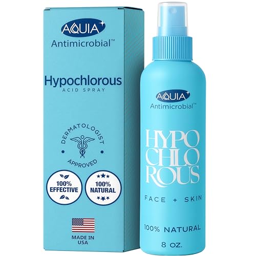 Hypochlorous Acid Spray for Face and Skin; Facial Cleanser | 8oz Face Mist Hypochlorous Acid Spray for Skin, Acne, Rash, Eczema, Wound | Antimicrobial Facial Cleanser Acne Sprays; Smart Skincare