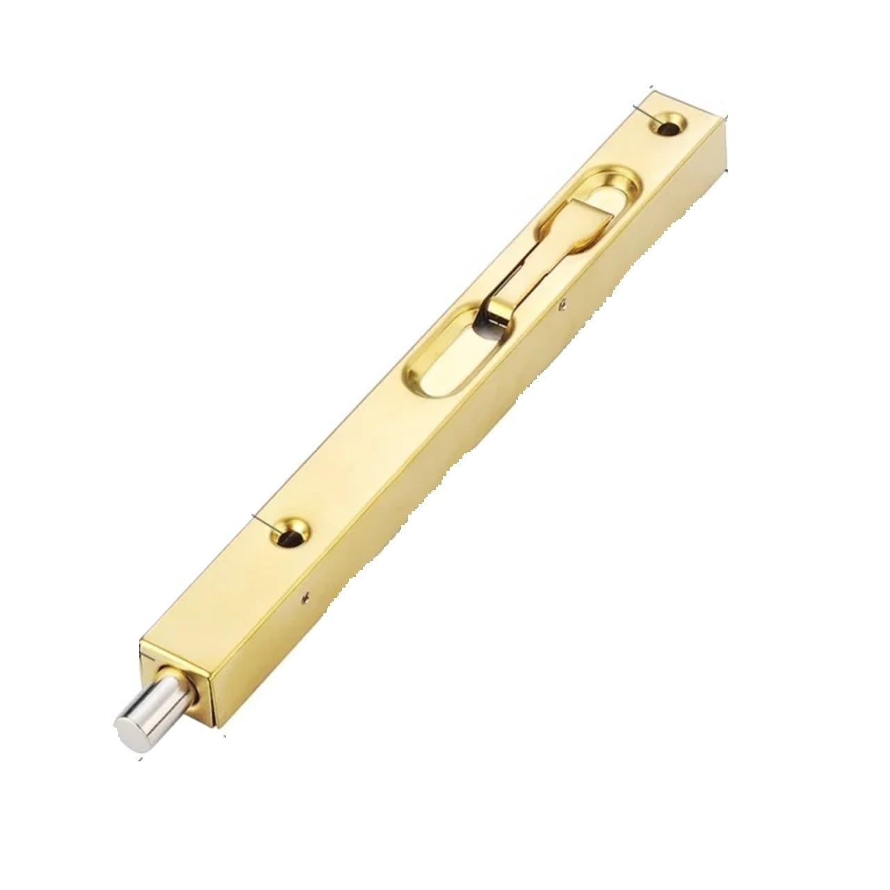 Ayztantine Gold-8Inch Door Flush Bolt Latch Lock Concealed Door 304 Stainless Steel Door Flush Bolt - Hidden Vertical Lock For Wooden, Main, Security & Double For Bedroom, Bathroom(Gold-8Inch)