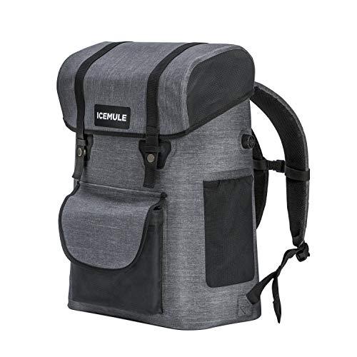 ICEMULE Urbano Insulated Backpack Portable Cooler Bag - Hands-Free, Highly-Portable, Waterproof, Soft Sided