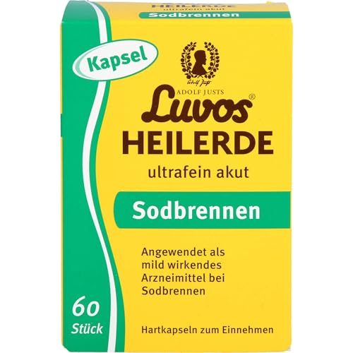 Luvos Heilerde ultrafein akut Hartkapseln zur Einnahme bei Sodbrennen 60 St. Kapseln