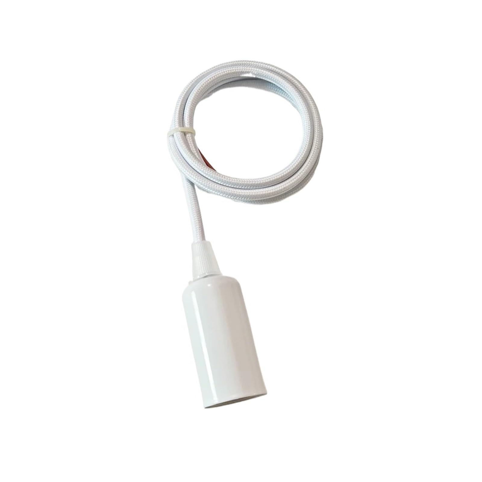 Lampenfassung E14 Hängelampenfassungen mit Kabel DIY einfache Deckenlampenfassungen(1m,WHITE)