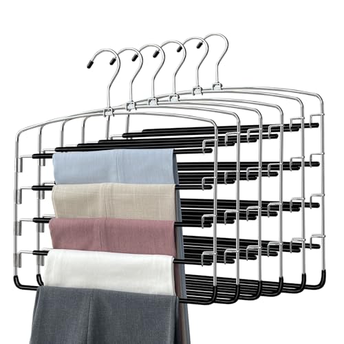 Pants Hangers 5-tier Swing Arm Organizer