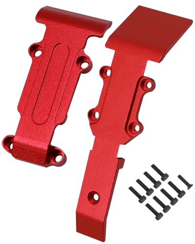 Plaques en alliage d'aluminium rouge E-REVO et Mini Slash pour une protection premium