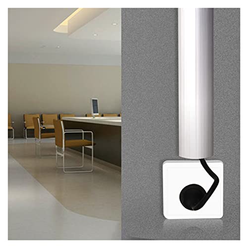 Sistema de ocultación de cables para pared HAIXHX, protector impermeable de acero inoxidable con adhesivo autoadhesivo, para aulas, gimnasios y comercios (Color: Plateado, Tamaño: No.4) miniatura 1
