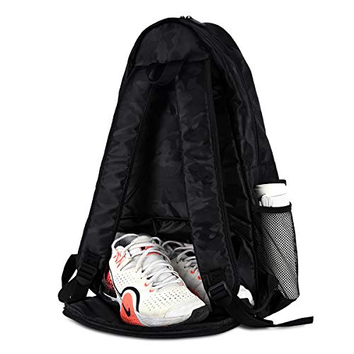 image for FUMOXING Tennis Bag Premium Tennis Backpack with Shoe Compartment, 2 R