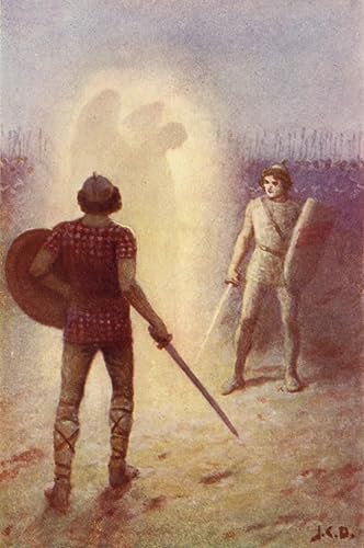 Tableau Charles Dollman Le Long Combat Est Terminé Impression d'Art sur Toile 60x90cm