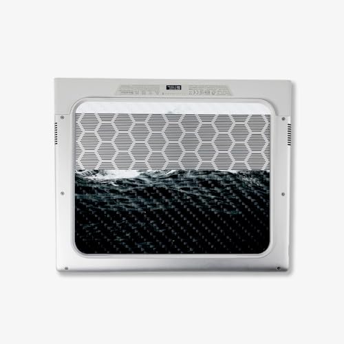 Image of MightySkins Carbon Fiber Skin Compatible With Alienware X14 R2 (2023) Full Wrap Kit - Mountain Waves | Protective Durable Textured Carbon Fiber Finish | Easy To Apply & Change Styles | Made in the USA