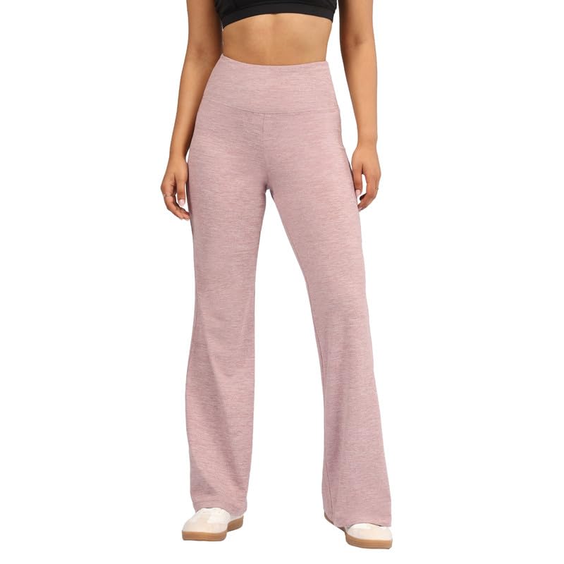 Image of BlissClub AirMelt Flare Pants - Lite | Flared Silhouette | Back Pocket| Weightless Fabric | High Rise Waistband, Regular (for Women Upto 5'4)