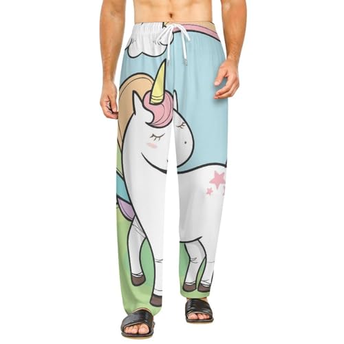 Bas de pyjama licorne femme doux avec poches pour soirées cocooning S