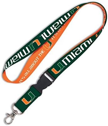 WinCraft Miami Hurricanes Official Logo Lanyard Keychain