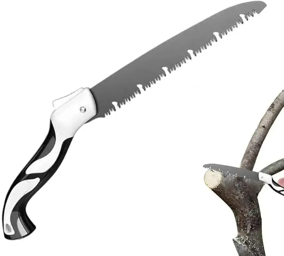 Serra Serrote Dobrável Poda Madeira Arvore Camping 60cm Aço