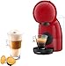 Nescafé Dolce Gusto Piccolo XS Krups KP1A05, Cafetera de cápsulas 15 bares de presión, capacidad 0.8 L, bebidas frías o calientes, modo Eco, 30 tipos café, bandeja regulable 3 alturas, Color Roja