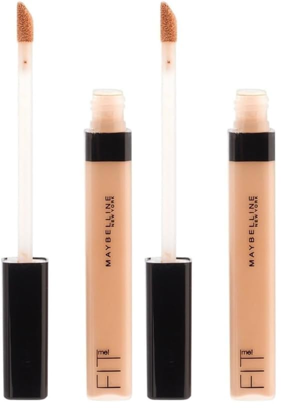 Maybelline New York Abdeckstift für makellose Haut, Ton-in-Ton Abdeckung für alle Hauttypen, Fit Me! Concealer, Nr. 20 Sand, 6,8 ml (Packung mit 2)