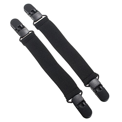 2Pcs Élastique Moto Biker Pantalon Extrémités Boot Sangles Clips