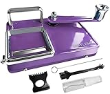 WSYLEN Cigarette Rolling Machine, with Storage Groove, Manual Dual-Track Upgrade Cigarette Machines, Suitable for 8.0 MM Diameter Size Cigarettes (80-100MM Lengths), Purple