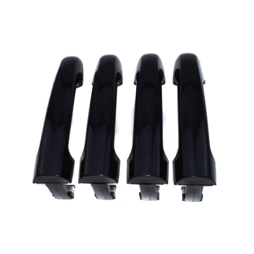 Qaxqmmtak 4 Pieces Exterior Door Handle Catch Compatible With 2006 2007 2008 2009 2010 Sonata Black 82651-3K000 826513K000(4 Pieces)