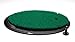 Fiberbuilt Flight Deck Golf Hitting Mat - Oval Shape Outdoor/ Indoor Real Grass-Like Performance Golf Mat with Durable Adjustable Height Tee, Black/Green, 21.25" x 13.5" x 1.75"