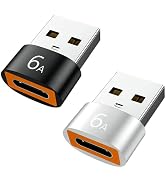 CNCTWO(コネクトツー) 【2個セット】USB 変換 アダプタ USB3.1C(メス)-USB3.0A(オス) OTG機能 スマホやタブレットでUSBメモリ読込 データ転送 高速充電6A i...