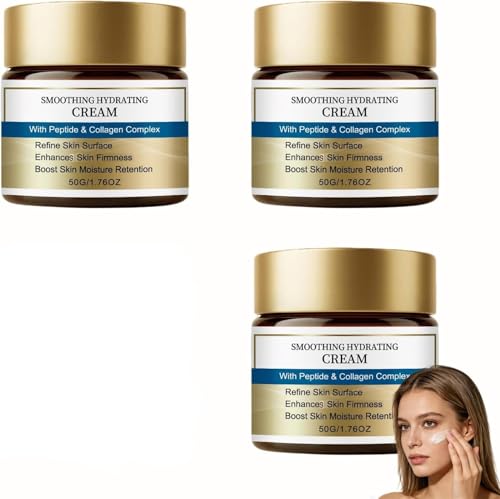 Crema hidratante facial reafirmante y lifting, crema antiarrugas con péptidos, hidratante y reafirmante, hidratación profunda para piel seca, antiarrugas instantánea
