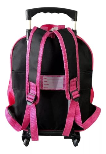 Mochila Escolar Minnie Óculos Brilho Tam G Rodinha Meninas